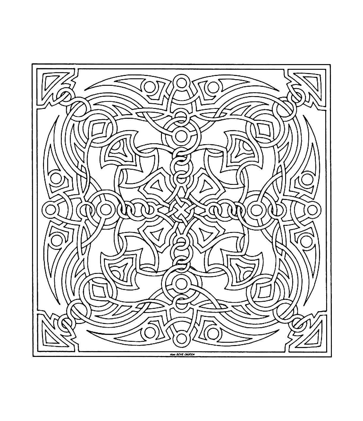 Mandalas Zen & Anti-stress : Mandala a colorier zen relax gratuit - 31